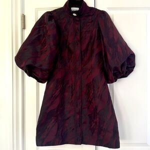 Ganni patterned mini dress - size 36 / small